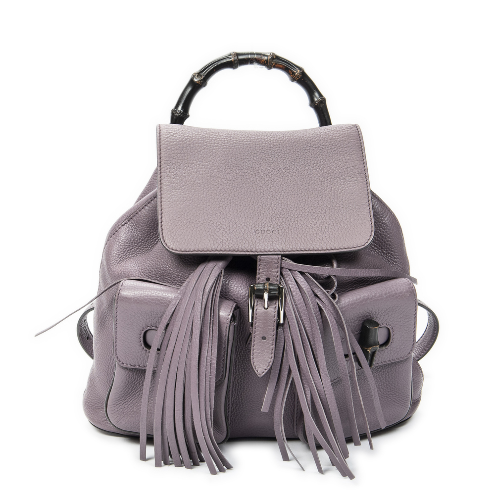 Gucci Medium Bamboo Tassel Backpack - Picture 1 of 10